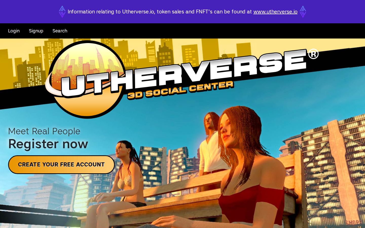 Utherverse — PC homepage preview