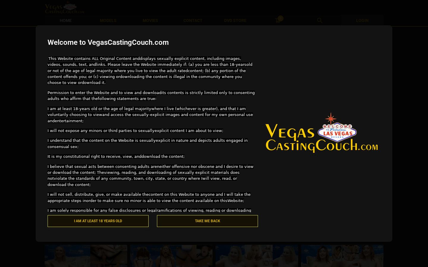 Vegas Casting Couch — PC homepage preview