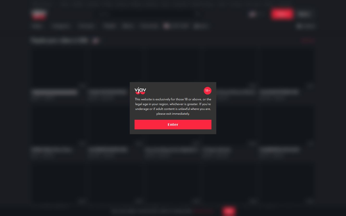 VJAV — PC homepage preview