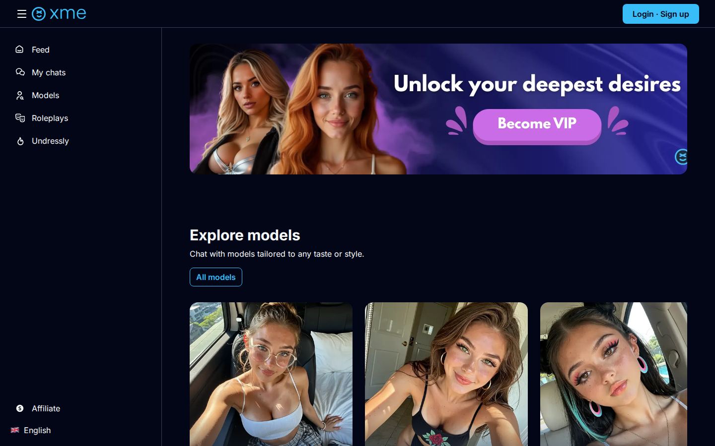 XME — PC homepage preview