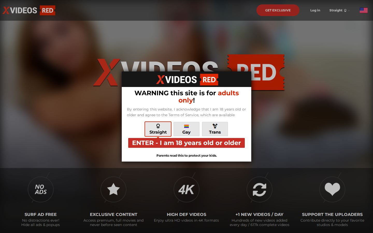 XVideos Red — PC homepage preview